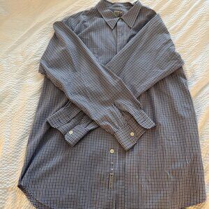 LUCKY BRAND Single Needle Tailored Long Sleeve Button Up Shirt Men's L